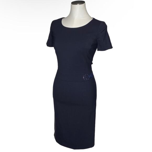 Hugo Boss Navy Sheath Dress size 2 - Picture 4 of 13